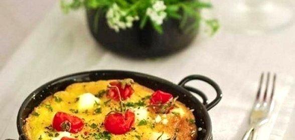 Фриттата с помидорами