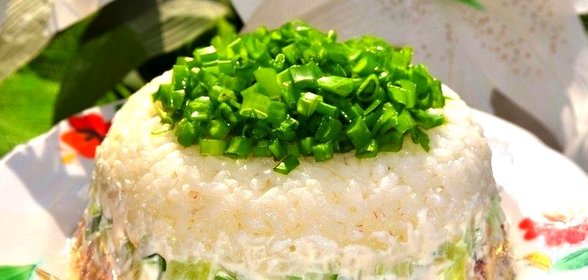 Простой рыбный салат