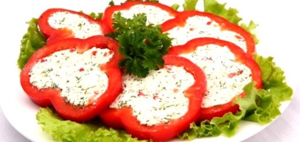 Болгарский перец фаршированный сыром