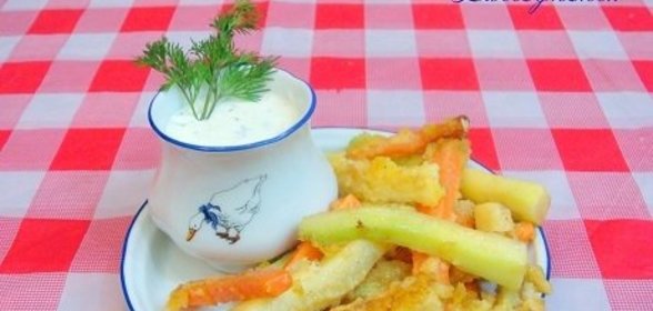 Овощи, обжаренные во фритюре