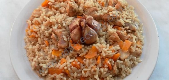 Узбекский плов с курицей домашний