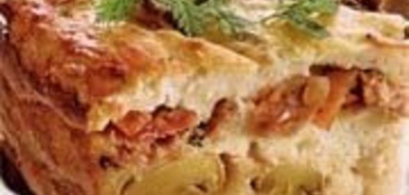 Картофельная запеканка с грибами