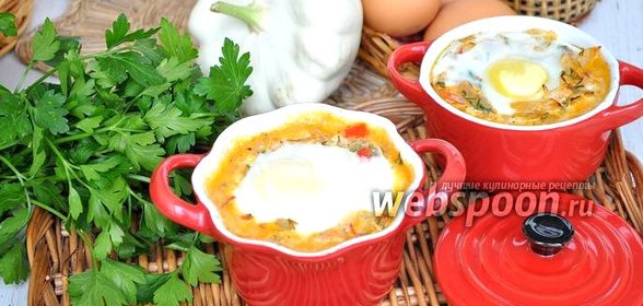 Яичница с патиссонами