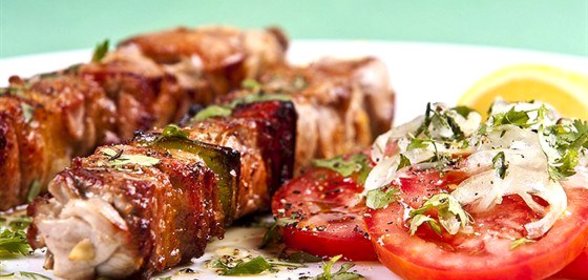 Шашлыки из маринованной говядины по‑азиатски