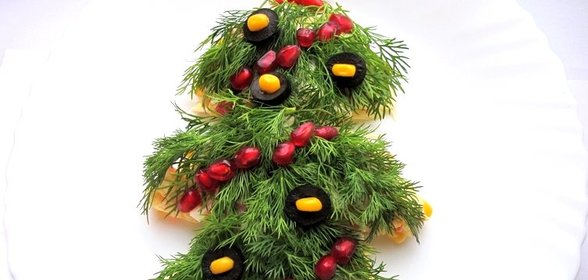 Салат Новогодняя елка