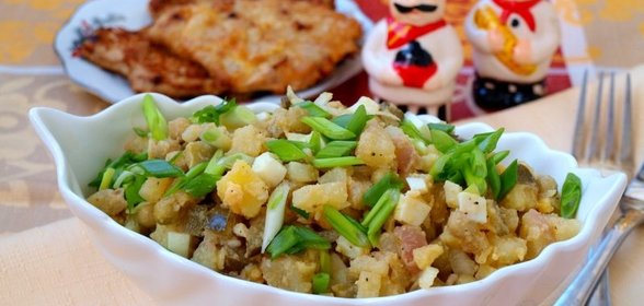 Картофельный салат с горчичной заправкой