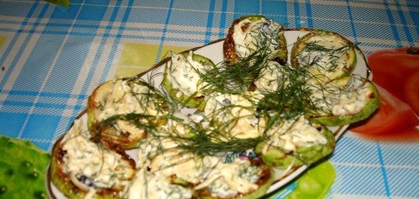 Закусочные кабачки с сыром
