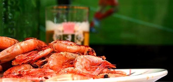 Жареные креветки