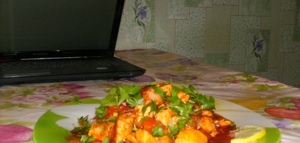 Чахохбили из семги