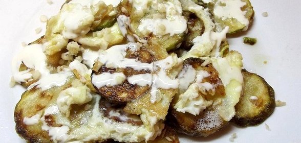 Кабачковая запеканка с яйцами
