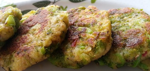 Котлеты из брокколи постные