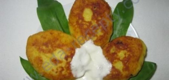 Зразы картофельные с горохом