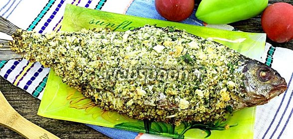 Лещ под хлебной корочкой
