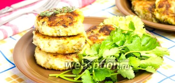 Овощные котлеты из картофеля и шампиньонов