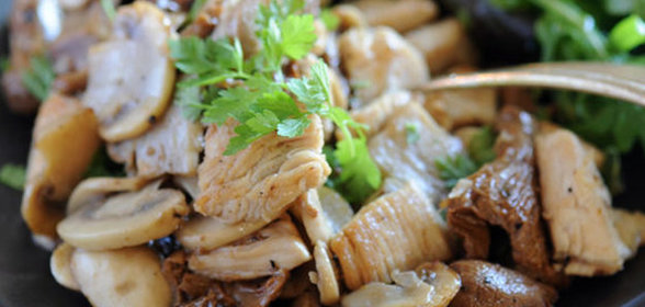 Индейка с грибами