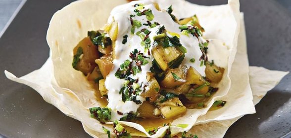 Баклажаны в лаваше