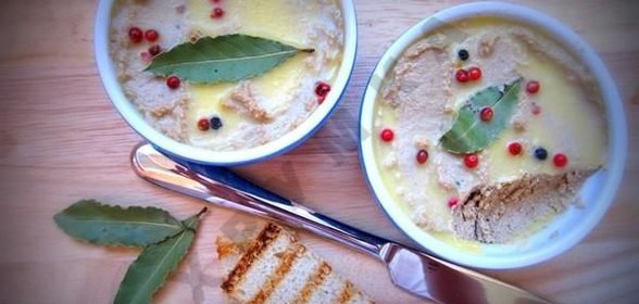 Запечённый паштет из утиной печени