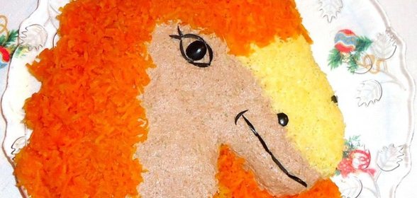 Новогодняя закуска Рыжая красавица