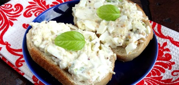 Яичная бутербродная паста