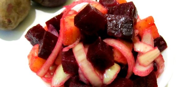 Салат из свеклы и картофеля