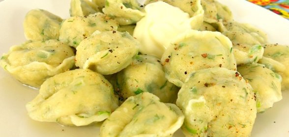 Пельмени с редисом