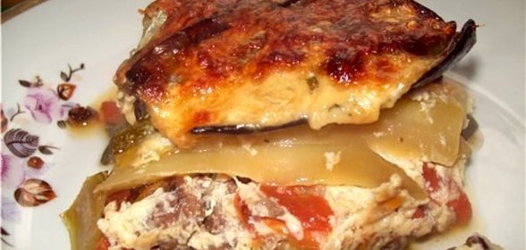 Запеканка с фаршем и овощами