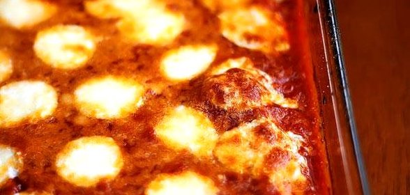 Лазанья с цуккини и беконом