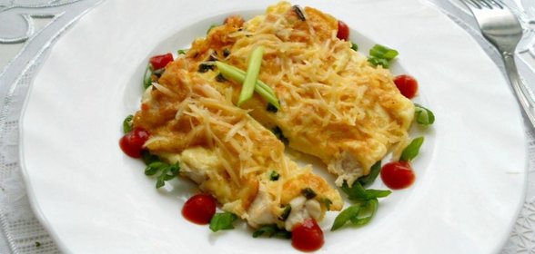 Филе куриное с яйцом
