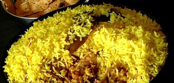 Плов с шафраном