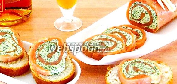 Рулет из солёной сёмги
