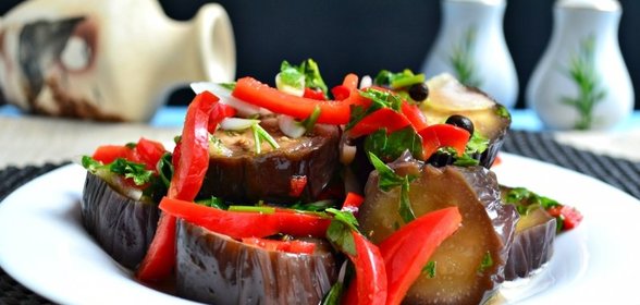Маринованные баклажаны быстрого приготовления