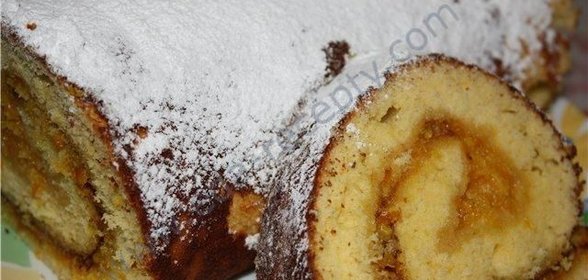 Рулет со сгущенкой