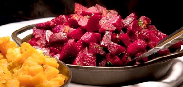 Печеная свекла с лимоном и травами