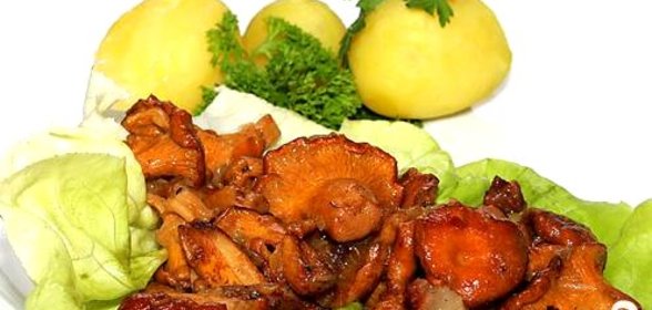 Яичница с грибами