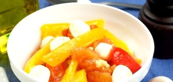 Салат из запеченных перцев