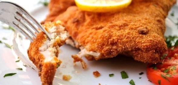 Курица в чесночной панировке