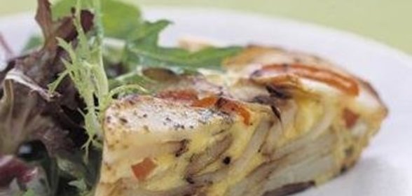 Фритата с картофелем и сладким перцем