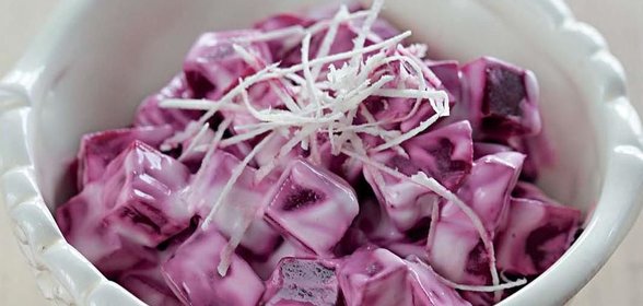Салат из свеклы со сметаной и хреном