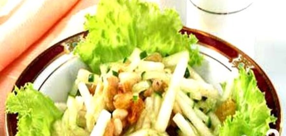 Салат из груш с огурцами