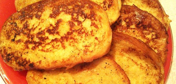 Быстрые золотистые гренки