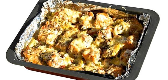 Рыба запеченная с апельсином