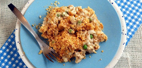 Запеканка с макаронами и нутом