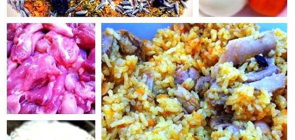 Пряный плов с курицей