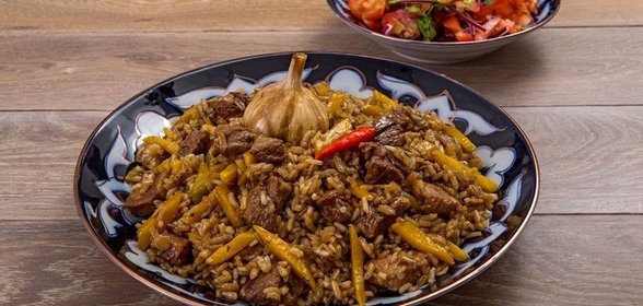 Ферганский плов с ачик-чучуком