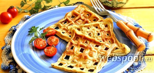Омлет в вафельнице