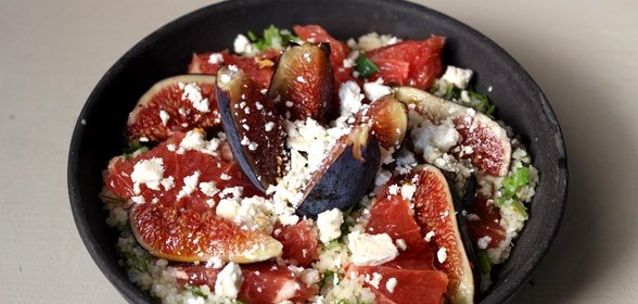 Салат из булгура с инжиром