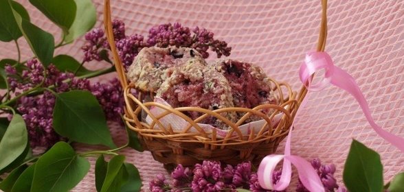 Песочное печенье со смородиной
