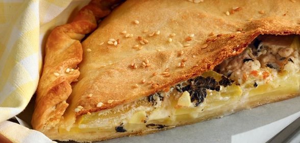 Пирог с кабачками и картофелем