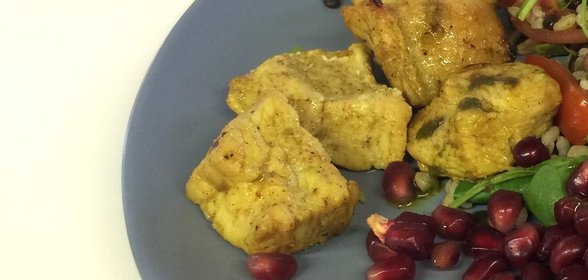 Соте из индейки с рас-эль-ханутом