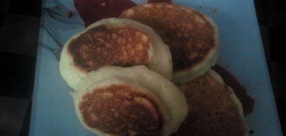 Воздушные кефирные оладьи